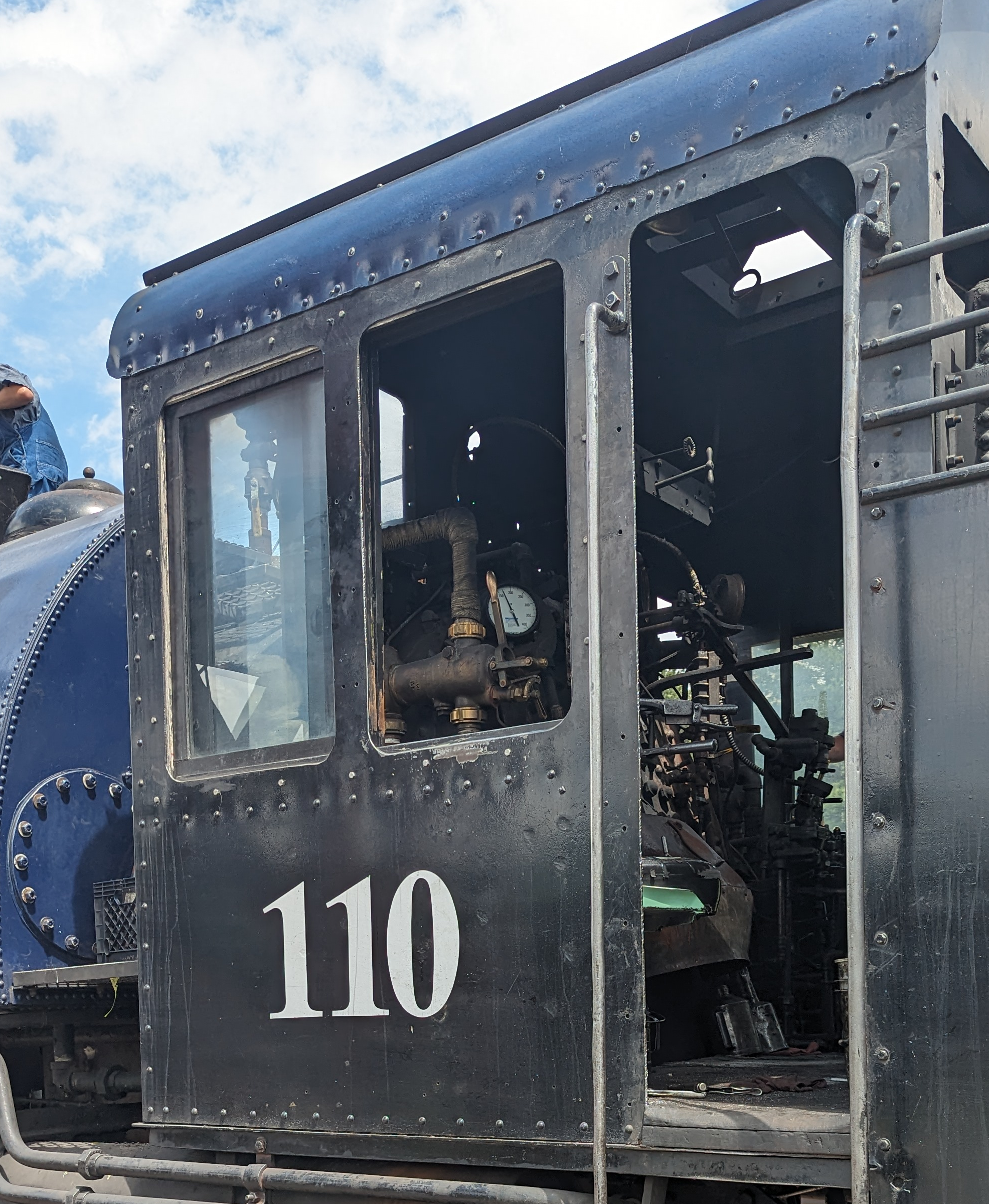image of no. 110 locomotive pressure gauge